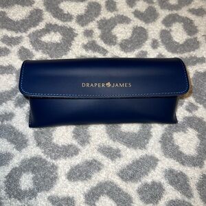 Draper James Navy sunglasses case